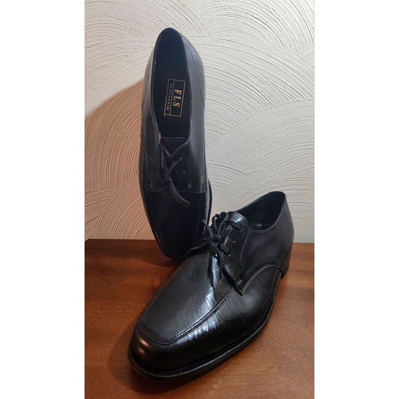 Mens Florsheim 23614 Black Textured Leather Dress Shoes Size 10 1/2 Brand New - Picture 6 of 14
